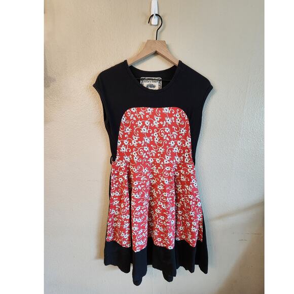 Effie's Heart Women's Dress SZ Medium Floral Y2K Swing Skirt Pockets - Picture 1 of 9